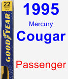 Passenger Wiper Blade for 1995 Mercury Cougar - Premium