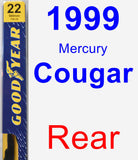 Rear Wiper Blade for 1999 Mercury Cougar - Premium