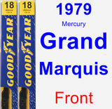 Front Wiper Blade Pack for 1979 Mercury Grand Marquis - Premium