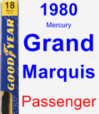 Passenger Wiper Blade for 1980 Mercury Grand Marquis - Premium