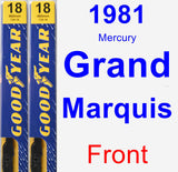 Front Wiper Blade Pack for 1981 Mercury Grand Marquis - Premium