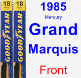 Front Wiper Blade Pack for 1985 Mercury Grand Marquis - Premium