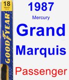 Passenger Wiper Blade for 1987 Mercury Grand Marquis - Premium