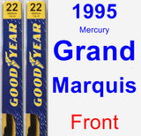 Front Wiper Blade Pack for 1995 Mercury Grand Marquis - Premium