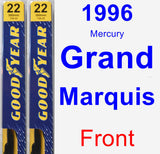 Front Wiper Blade Pack for 1996 Mercury Grand Marquis - Premium