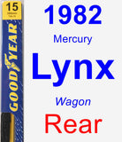 Rear Wiper Blade for 1982 Mercury Lynx - Premium