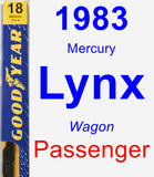 Passenger Wiper Blade for 1983 Mercury Lynx - Premium