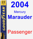 Passenger Wiper Blade for 2004 Mercury Marauder - Premium