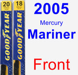 Front Wiper Blade Pack for 2005 Mercury Mariner - Premium