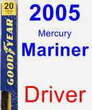 Driver Wiper Blade for 2005 Mercury Mariner - Premium