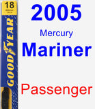 Passenger Wiper Blade for 2005 Mercury Mariner - Premium