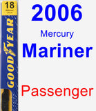 Passenger Wiper Blade for 2006 Mercury Mariner - Premium