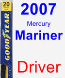 Driver Wiper Blade for 2007 Mercury Mariner - Premium