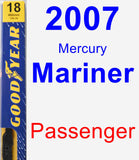 Passenger Wiper Blade for 2007 Mercury Mariner - Premium