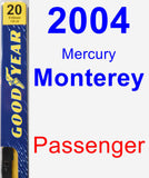 Passenger Wiper Blade for 2004 Mercury Monterey - Premium