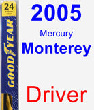 Driver Wiper Blade for 2005 Mercury Monterey - Premium