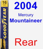 Rear Wiper Blade for 2004 Mercury Mountaineer - Premium