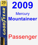 Passenger Wiper Blade for 2009 Mercury Mountaineer - Premium