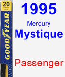 Passenger Wiper Blade for 1995 Mercury Mystique - Premium