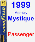 Passenger Wiper Blade for 1999 Mercury Mystique - Premium