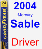 Driver Wiper Blade for 2004 Mercury Sable - Premium