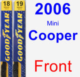 Front Wiper Blade Pack for 2006 Mini Cooper - Premium