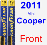 Front Wiper Blade Pack for 2011 Mini Cooper - Premium