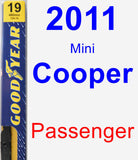 Passenger Wiper Blade for 2011 Mini Cooper - Premium