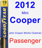 Passenger Wiper Blade for 2012 Mini Cooper - Premium