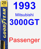 Passenger Wiper Blade for 1993 Mitsubishi 3000GT - Premium