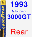 Rear Wiper Blade for 1993 Mitsubishi 3000GT - Premium