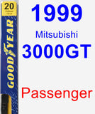 Passenger Wiper Blade for 1999 Mitsubishi 3000GT - Premium