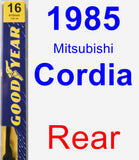 Rear Wiper Blade for 1985 Mitsubishi Cordia - Premium