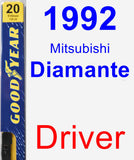 Driver Wiper Blade for 1992 Mitsubishi Diamante - Premium