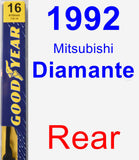 Rear Wiper Blade for 1992 Mitsubishi Diamante - Premium