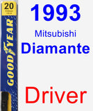 Driver Wiper Blade for 1993 Mitsubishi Diamante - Premium