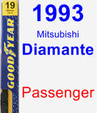 Passenger Wiper Blade for 1993 Mitsubishi Diamante - Premium