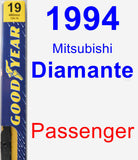 Passenger Wiper Blade for 1994 Mitsubishi Diamante - Premium