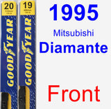 Front Wiper Blade Pack for 1995 Mitsubishi Diamante - Premium