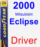 Driver Wiper Blade for 2000 Mitsubishi Eclipse - Premium