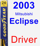 Driver Wiper Blade for 2003 Mitsubishi Eclipse - Premium