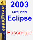 Passenger Wiper Blade for 2003 Mitsubishi Eclipse - Premium