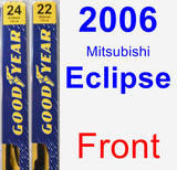 Front Wiper Blade Pack for 2006 Mitsubishi Eclipse - Premium