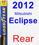 Rear Wiper Blade for 2012 Mitsubishi Eclipse - Premium