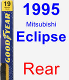 Rear Wiper Blade for 1995 Mitsubishi Eclipse - Premium