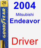 Driver Wiper Blade for 2004 Mitsubishi Endeavor - Premium