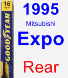 Rear Wiper Blade for 1995 Mitsubishi Expo - Premium