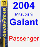 Passenger Wiper Blade for 2004 Mitsubishi Galant - Premium