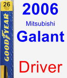 Driver Wiper Blade for 2006 Mitsubishi Galant - Premium