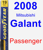 Passenger Wiper Blade for 2008 Mitsubishi Galant - Premium